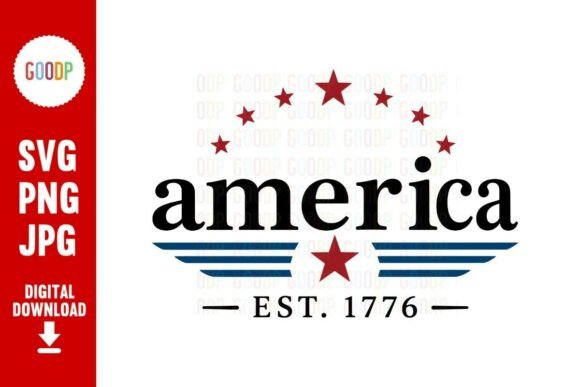 America Est 1776 Patriotic SVG: The Ultimate Design for 4th of July Crafts and Apparel