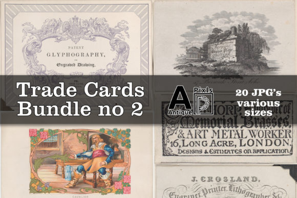 Antique Trade Cards Bundle No 2 Ephemera