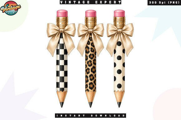 Chic Leopard Print Teacher Pencil PNG Designs