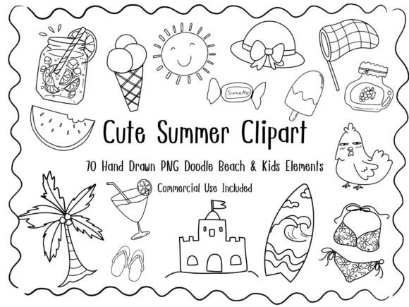 Cute Summer Clipart Bundle 70 Hand Drawn: Practical Tips to Make the Most of Your Summer-Themed Designs