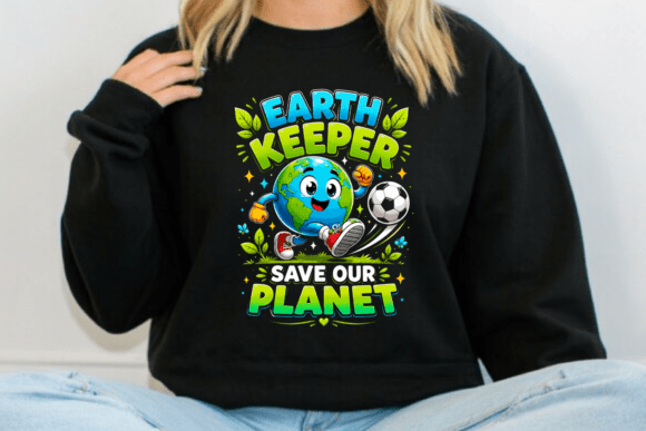 Earth Keeper Save Our Planet PNG: A Vibrant Design for Creative and Eco-Conscious Projects