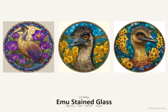Emu Stained Glass: A Creative Resource for Makers and Digital Artists
