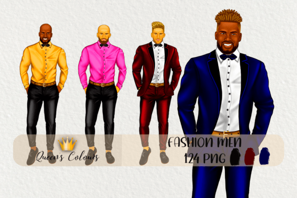 Men Clipart: Men in Costume Graphics for Creative Projects