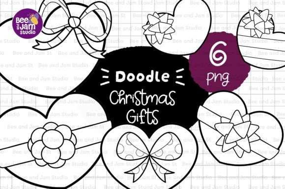Unlock Creative Possibilities with KDP Christmas Line Art and Kawaii Clipart for Diverse Design Projects