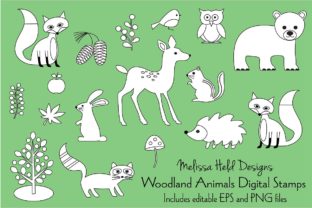 Woodland Animals Digital Stamps: A Versatile Resource for Creative Projects