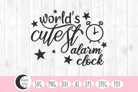 World's Cutest Alarm Clock Baby SVG: A Versatile Design for Crafters and Makers